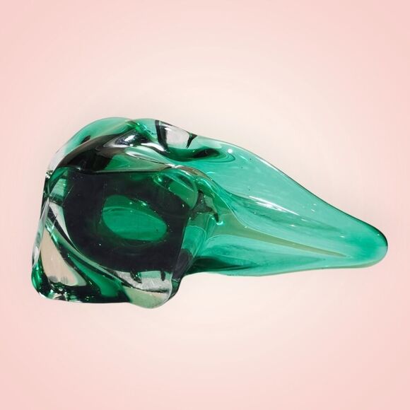 Vintage Czech Harrachov Glassworks Art Glass Bowl Circa 1958 Hand Made MCM - Picture 6 of 15